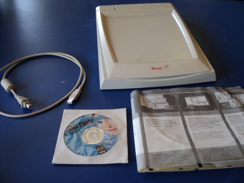 lot 7963 image: Artec 2000 scanner 1920 dpi with USB Cable and software
