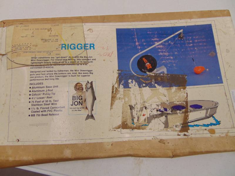 Vintage Big Jon Downrigger Release Fishing Rod/Lure Made In USA