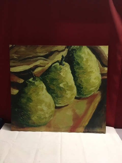lot 3659 image: Canvas Wrapped Framed Print of Pears