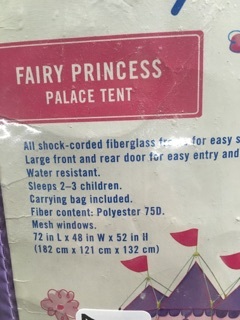 backyard discovery fairy princess palace tent