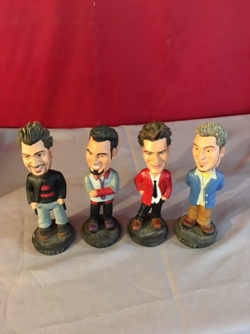 lot 3744 image: Four NSync Bobblehead Lot