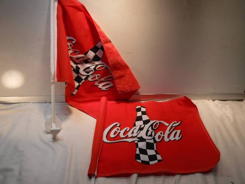 lot 4290 image: coca cola window flags