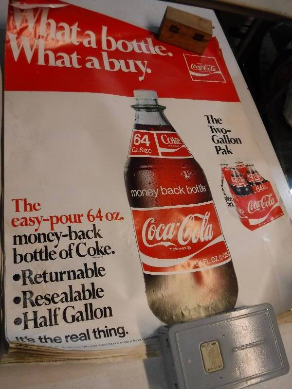 lot 4302 image: 20-unframed coca cola postersadvertisement