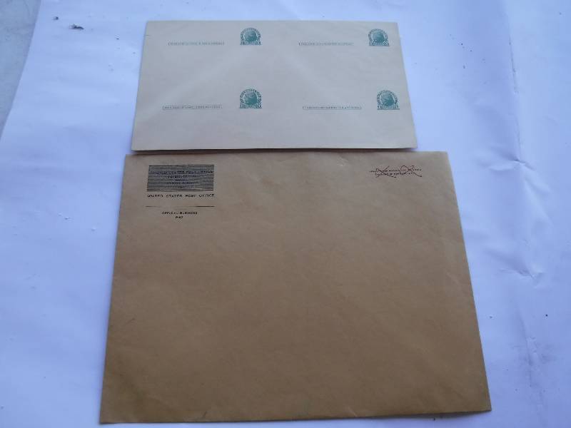 lot 4402 image: 1916 unused sheet of US post office stamped post cards