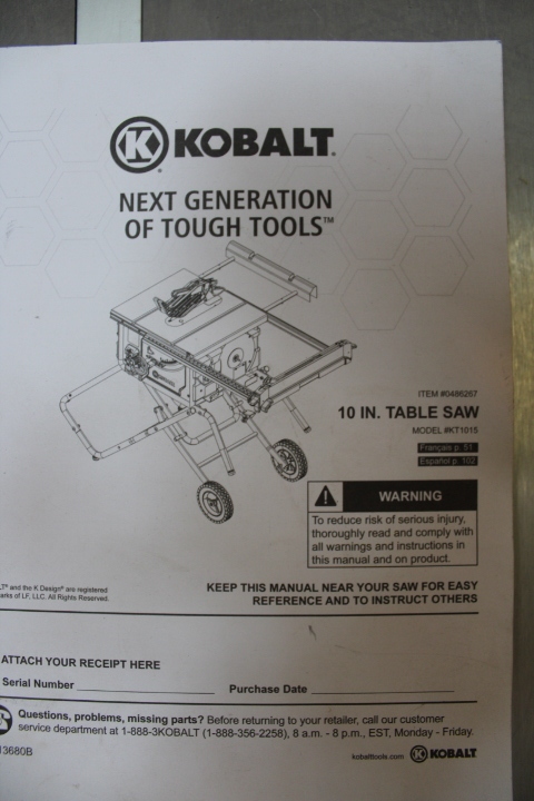 Kobalt Table Saw Parts Diagram | Decoration Ideas For Bathroom
