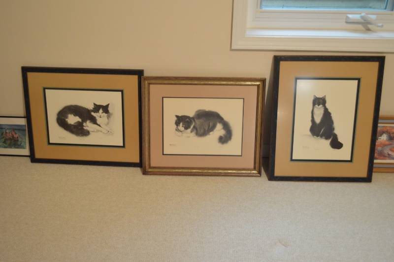 lot 5731 image: 3 Maleta Forsberg Signed and Numbered Prints called Beardy, Fluff and Miss Pansy