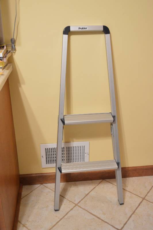 lot 5749 image: Polder Aluminum Folding Ladder - Lightweight