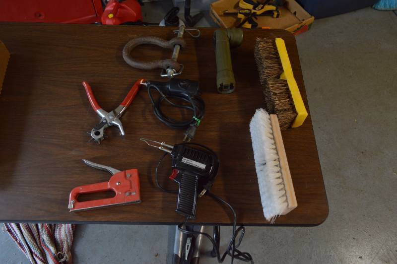 lot 5820 image: Clevis, Punch, Engraver, and Solder Gun