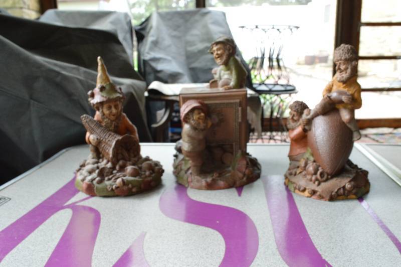 lot 5604 image: 3 Gnomes - by Tom Clark called Flex-D, Plenty, and Merrill Lynch