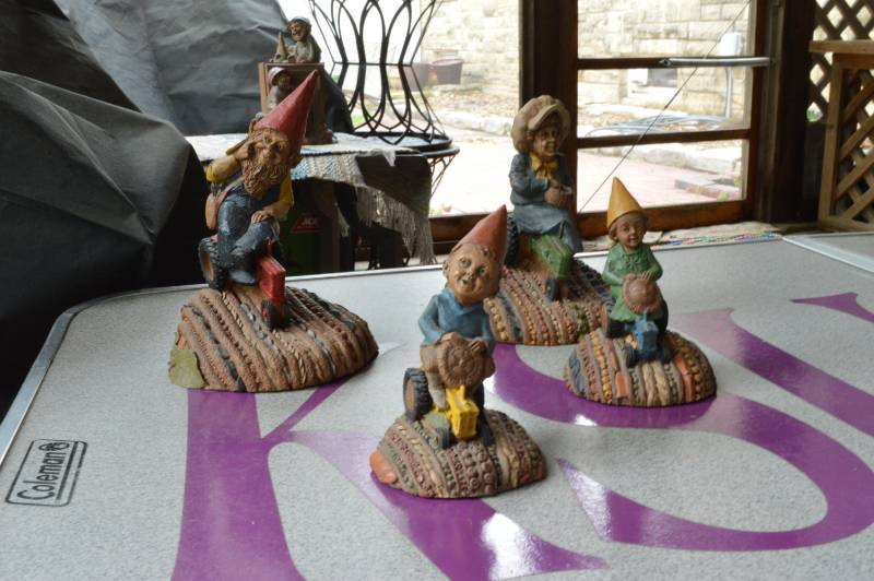 lot 5607 image: 4 Gnomes - by Tom Clark called MacDonald, Flora, Jenanette, and Ronald