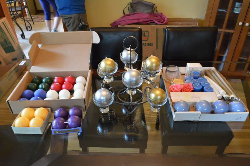 lot 5632 image: Candle Holders and all the Candles
