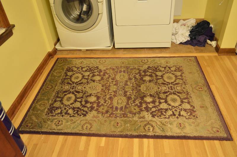 lot 5657 image: Area Rug with Pad - Approx 48 by 70