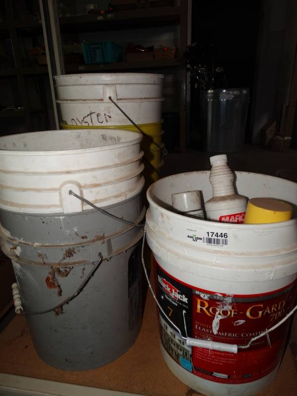 lot 17446 image: Lot of 5 - 5gal buckets.