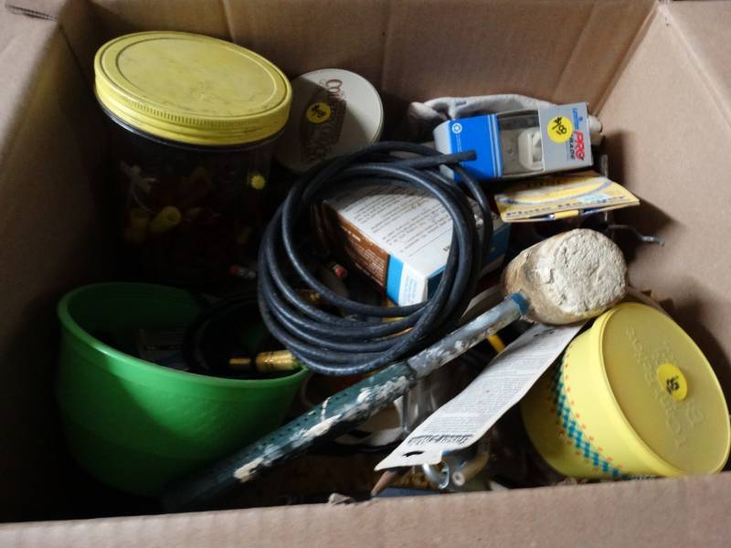 lot 17524 image: Lot of fasteners, hardware, cables, & more.