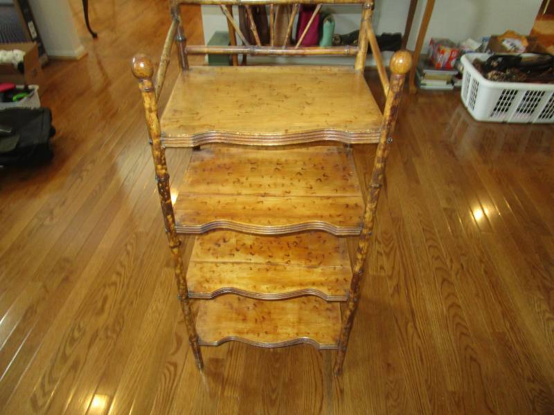 lot 13643 image: Vintage 4 Shelf Stand