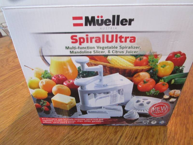 lot 13699 image: New Mueller Spiral Ultra Multi-function Spiralizer, Mandoline Slicer & Citrus Juicer