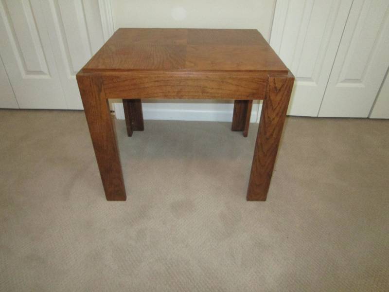 lot 13746 image: Wood End Table