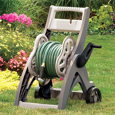 lot 6882 image: Suncast Plastic 175-ft Cart Hose Reel