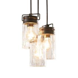 lot 6899 image: Allen  Roth Vallymede 7.7-in Olde Bronze Multi-pendant Light