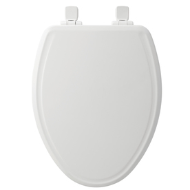 lot 6922 image: 2 Church White Wood Elongated Slow Close Toilet Seat
