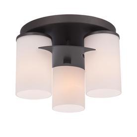 lot 6924 image: 3 Light Round Flush Light