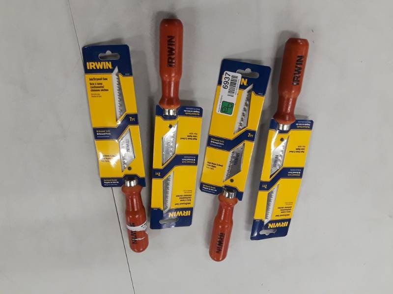 lot 6937 image: 4 IRWIN Wood Handle Drywall Saw