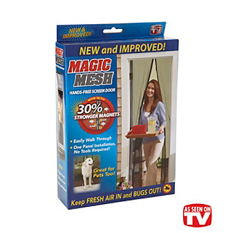 lot 6993 image: Magic Mesh Mm011124 Hands-free Screen Door