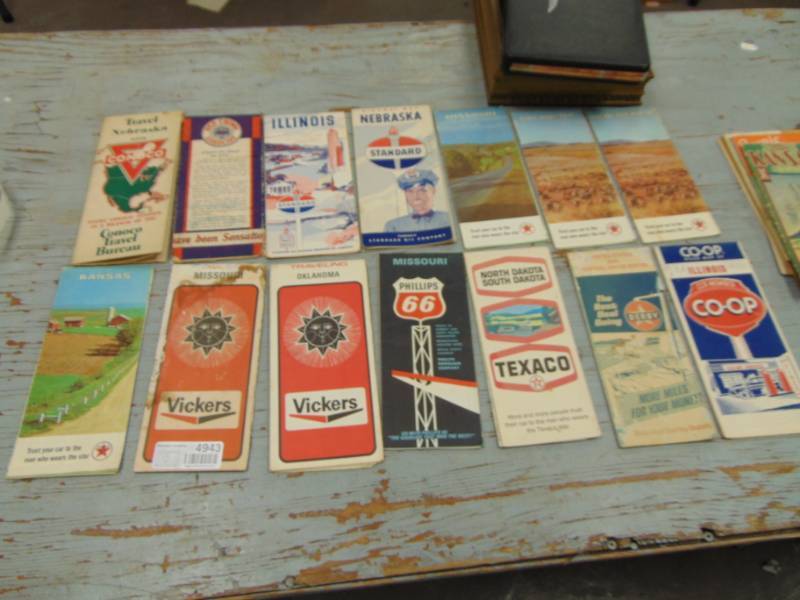 lot 4943 image: Vintage Road Maps