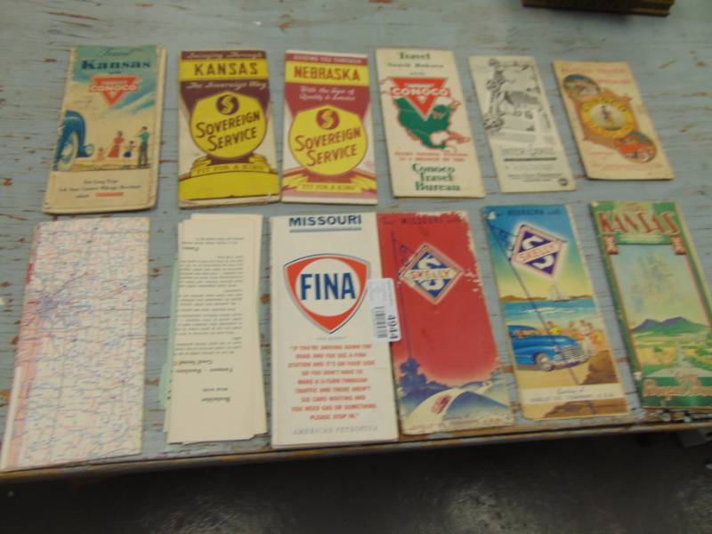 lot 4944 image: Vintage Road Maps