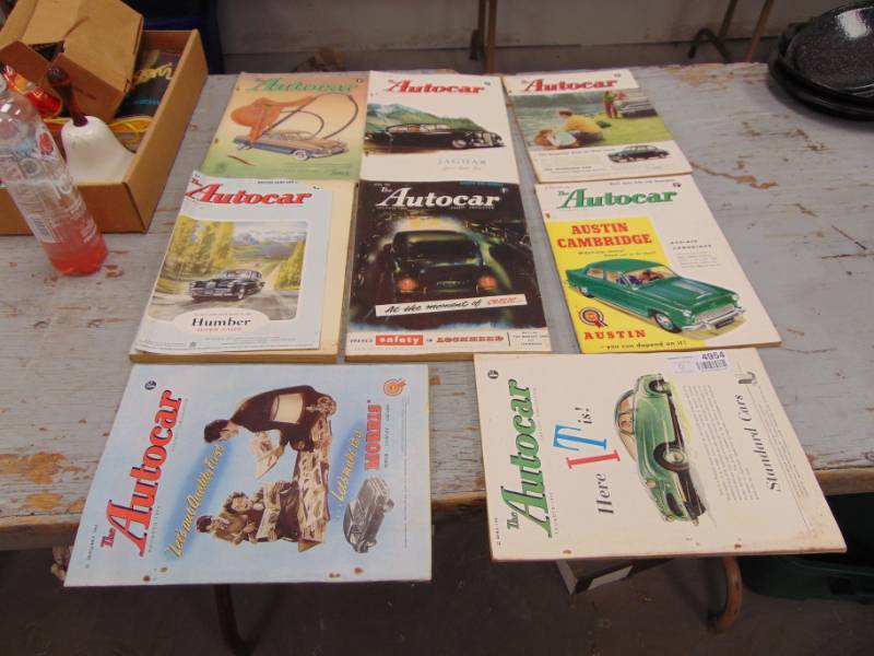 lot 4954 image: Autocar Magazines 1950s