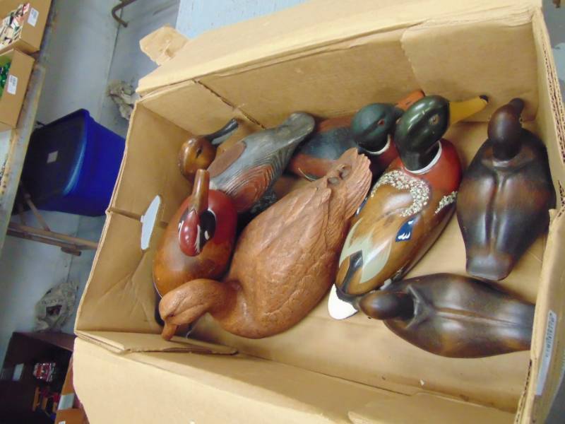 lot 4963 image: 8 Decorative Ducks