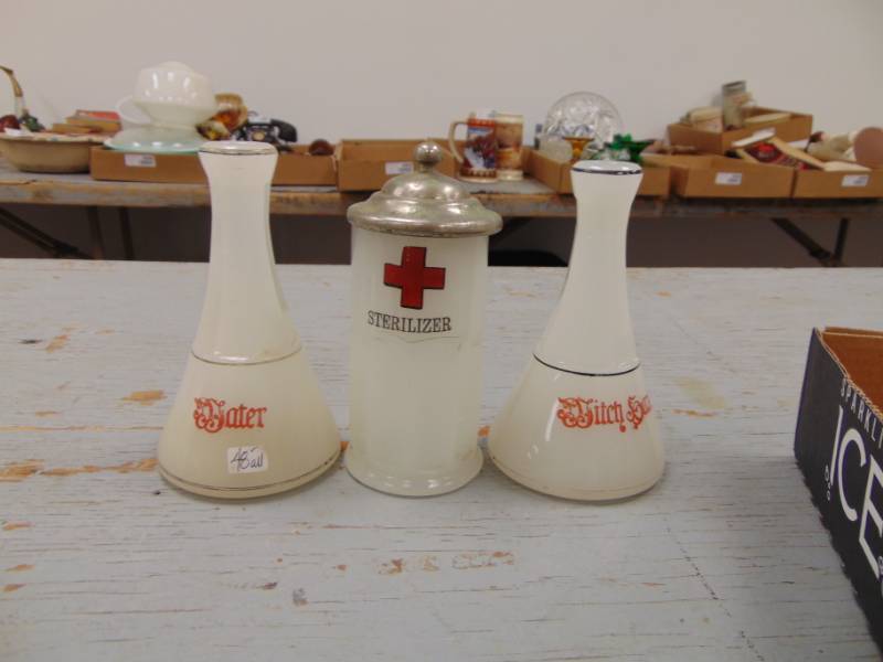 lot 4964 image: Witch Hazel,  Sterilizer and Water Containers