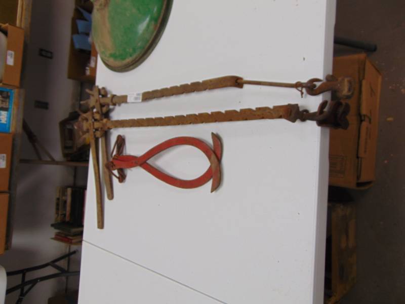 lot 4982 image: Wire Stretchers and Ice Tongs
