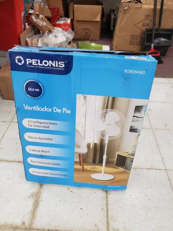 lot 6129 image: Pelonis Stand Fan Appears New No Further Testing