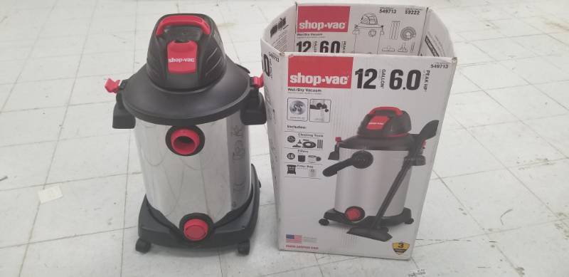 lot 6002 image: Shop Vac 12 Gallon 6.0 HP  - Fully Functional