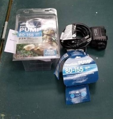 lot 6094 image: Fountain Pump 80-155gph Fully Functional