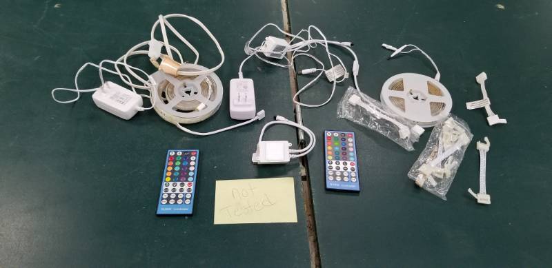 lot 6097 image: Undercabinet LED Light Strips Appears New No Further Testing