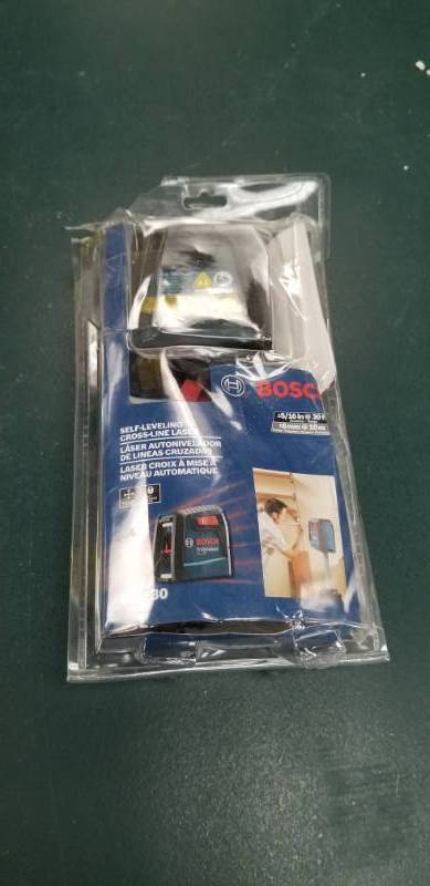 lot 6109 image: Bosch Pro Self Leveling Cross Line Laser Appears New No Further Testing