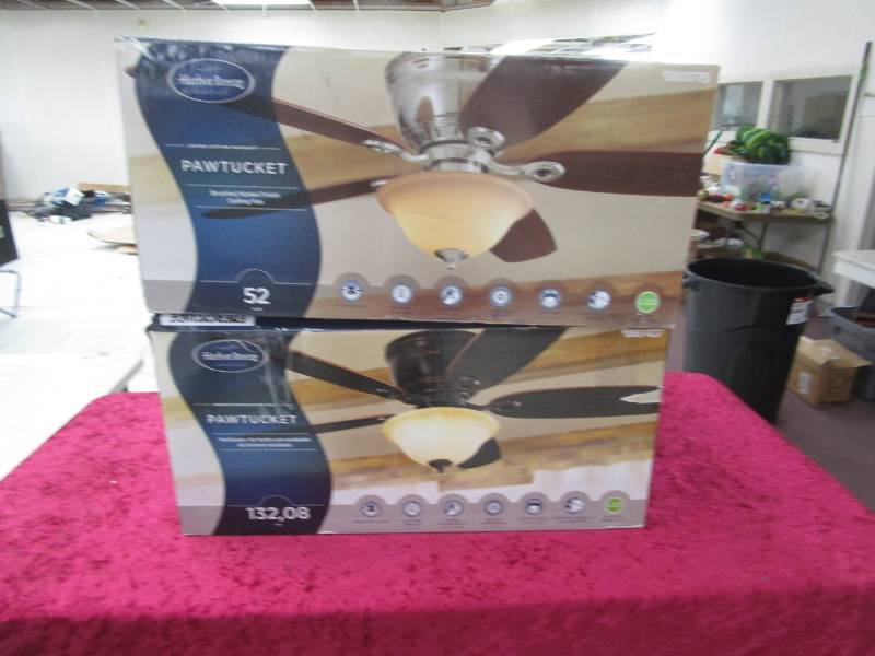 lot 6145 image: Harbor Breeze Ceiling Fan Kit Two for One, Parts May be Missing