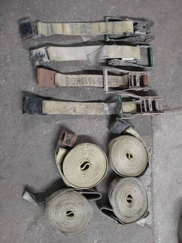 lot 10513 image: Set of 4 Heavy Duty Ratchet Straps