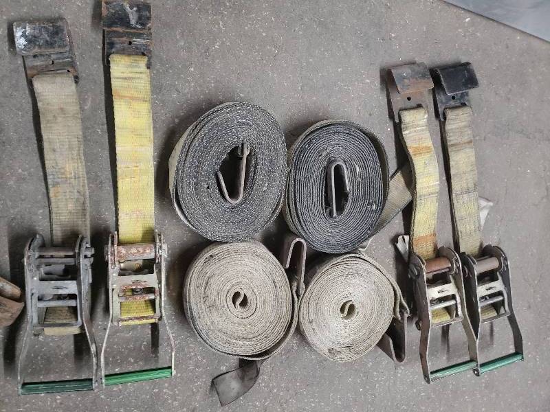 lot 10517 image: Set of 4 Heavy Duty Ratchet Straps