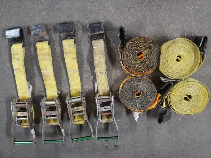 lot 10518 image: Set of 4 Heavy Duty Ratchet Straps
