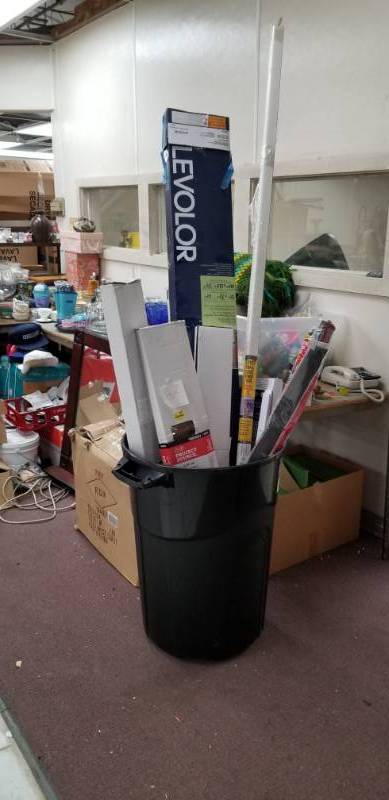 lot 2305 image: Trash Can and a Bunch of Mini Binds