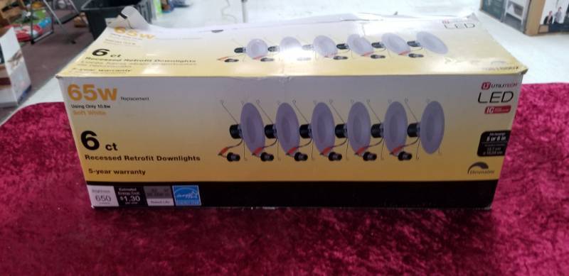 lot 2311 image: LED Recessed Lights Open Box Appears to be Complete