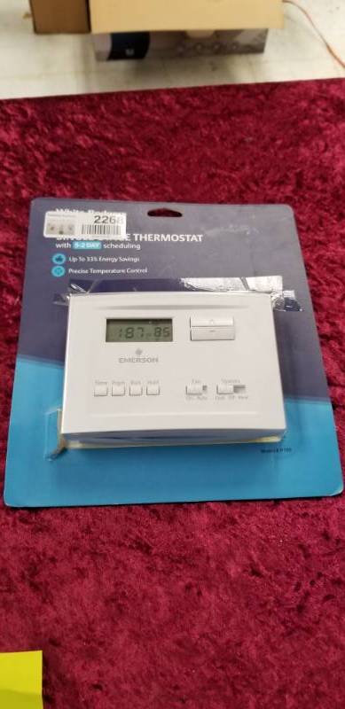 lot 2270 image: White Rodgers P150 5-2 Program Thermostat New Unopened