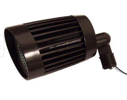 lot 2315 image: Gampak 1-Head Bronze Finish LED Switch-Controlled Outdoor Flood Light Sensor Open Box Not Tested