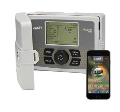 lot 2319 image: Orbit B-Hyve Programmable 6 zone WiFi Sprinkler Timer Open Box Not Tested