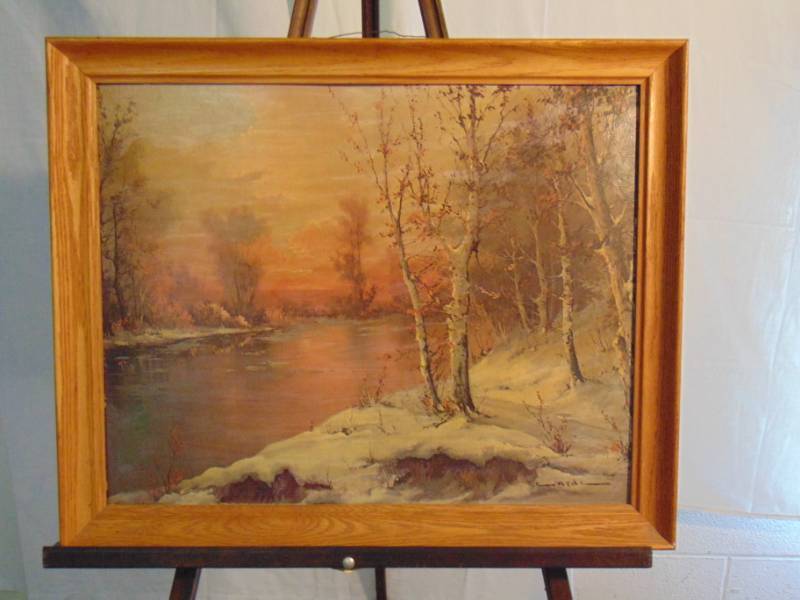lot 14323 image: First Snow by Cardi  Museum Print