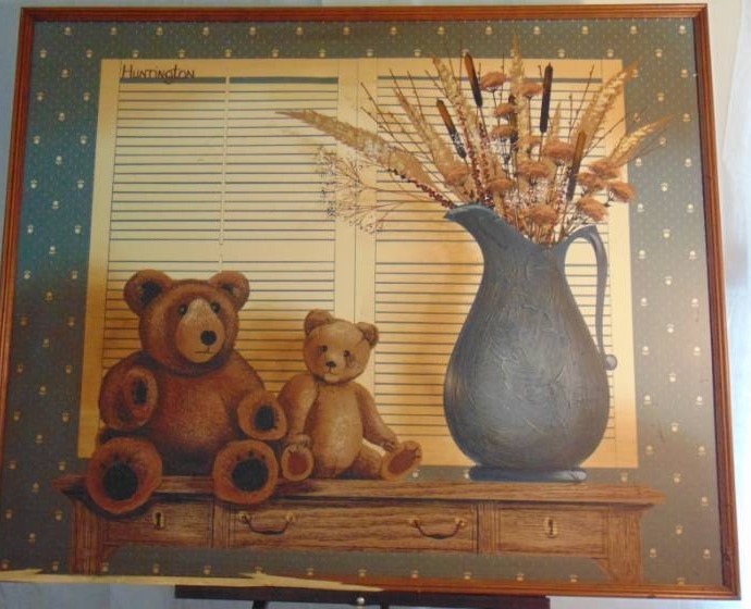 lot 14328 image: Teddy Bear Folk Art Huntington Found Online for over $100