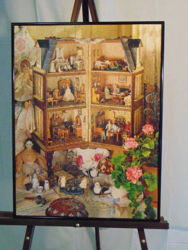 lot 14330 image: Framed Dollhouse Puzzle